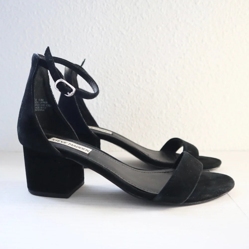 Steve Madden black heel sandals - Picture 3 of 7